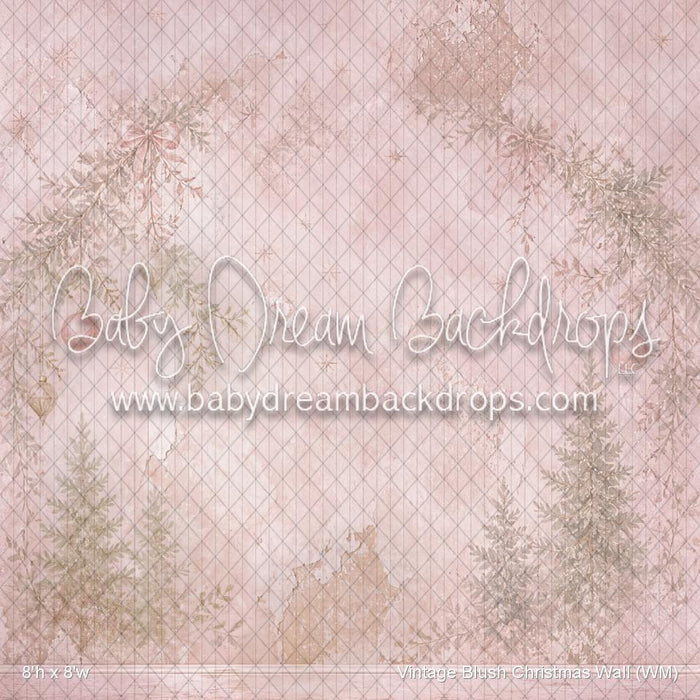 Vintage Blush Christmas Wall (WM)
