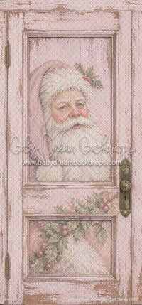 Vintage Blush Santa Door Left Skinny (WM)