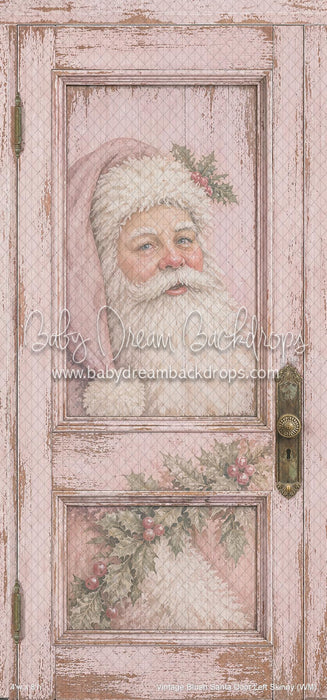Vintage Blush Santa Door Left Skinny (WM)