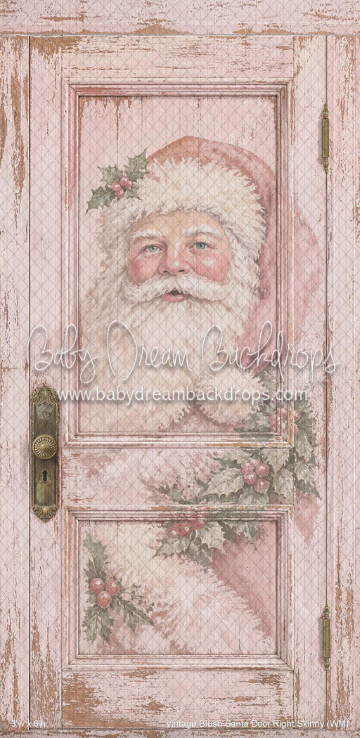 Vintage Blush Santa Door Right Skinny (WM)
