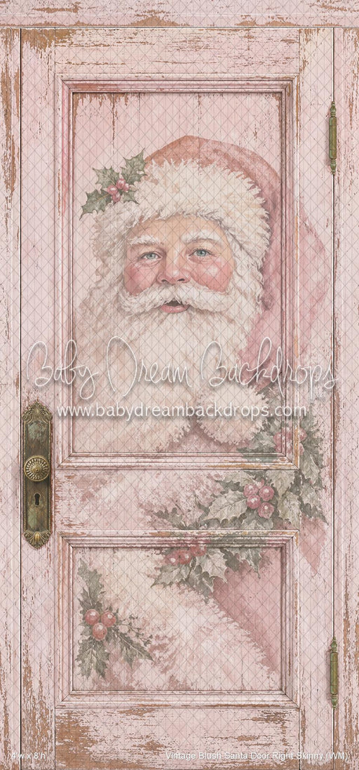 Vintage Blush Santa Door Right Skinny (WM)