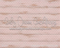 Vintage Blush Wood Planks Floor (WM)