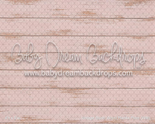 Vintage Blush Wood Planks Floor (WM)