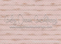 Vintage Blush Wood Planks Fabric Floor (WM)