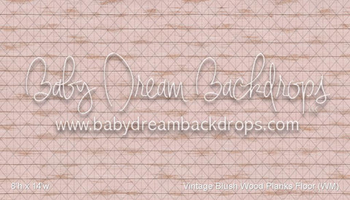 Vintage Blush Wood Planks Floor (WM)