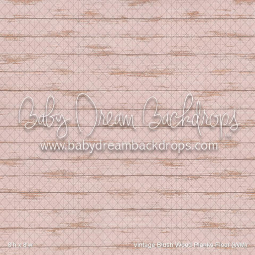Vintage Blush Wood Planks Floor (WM)