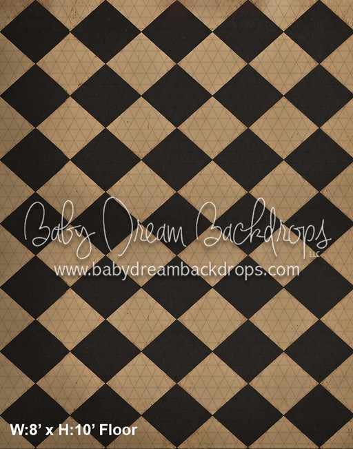 Vintage Checked Fabric Floor (WM)