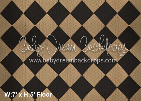 Vintage Checked Fabric Floor (WM)