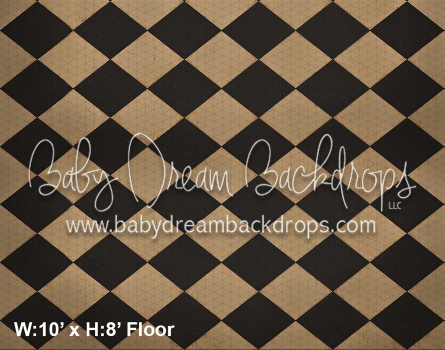 Vintage Checked Fabric Floor (WM)