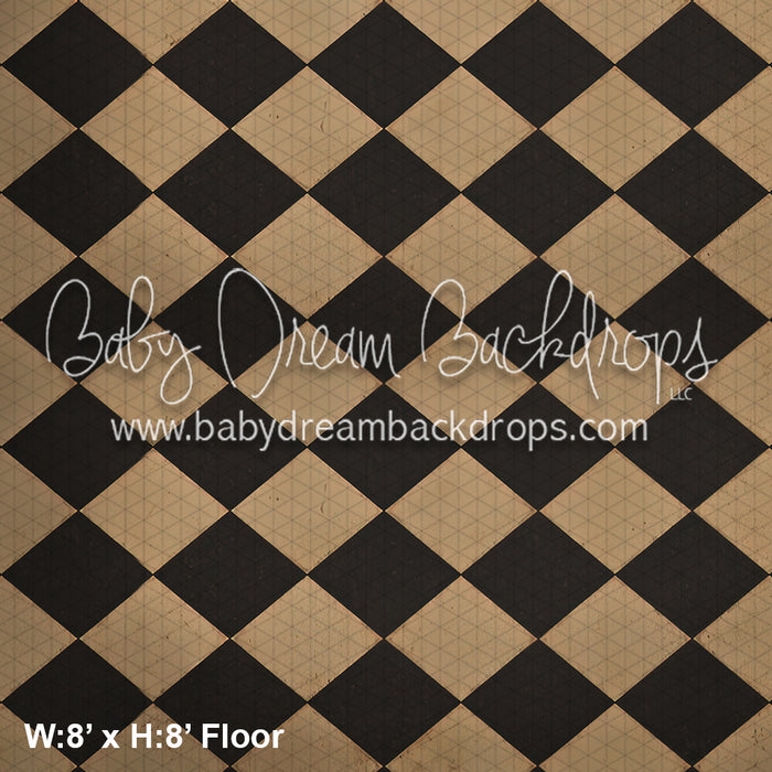 Vintage Checked Fabric Floor (WM)