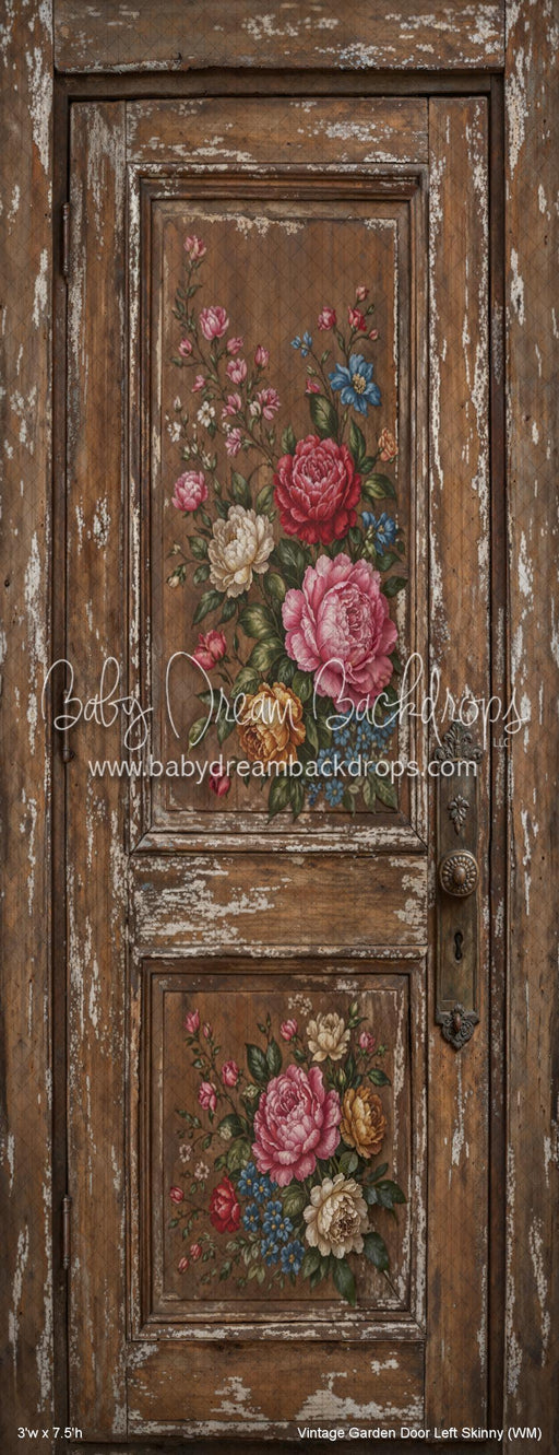 Vintage Garden Door Left Skinny (WM)
