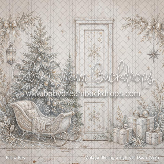 Vintage Sterling Sleigh with Doors (WM)