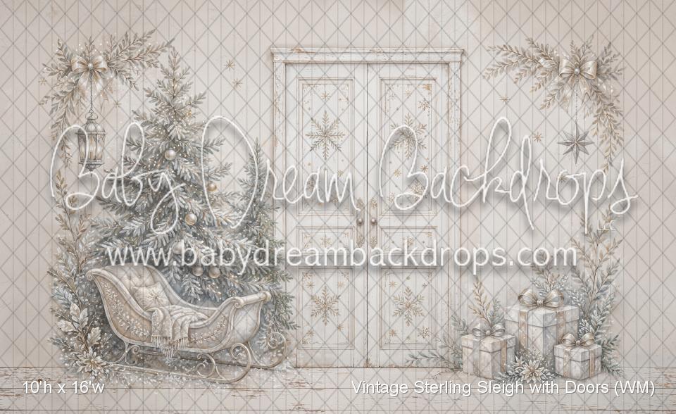 Vintage Sterling Sleigh with Doors (WM)