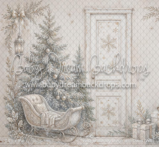 Vintage Sterling Sleigh with Doors (WM)