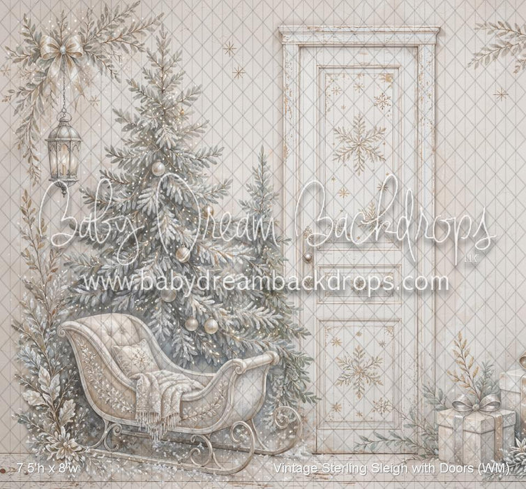 Vintage Sterling Sleigh with Doors (WM)