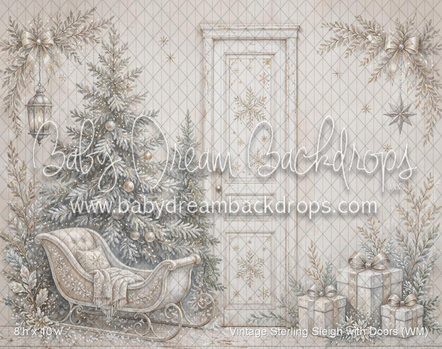 Vintage Sterling Sleigh with Doors (WM)