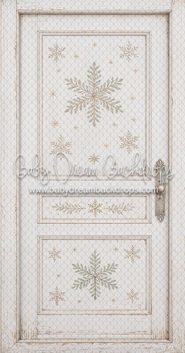 Vintage Sterling Snowflake Door Skinny (WM)