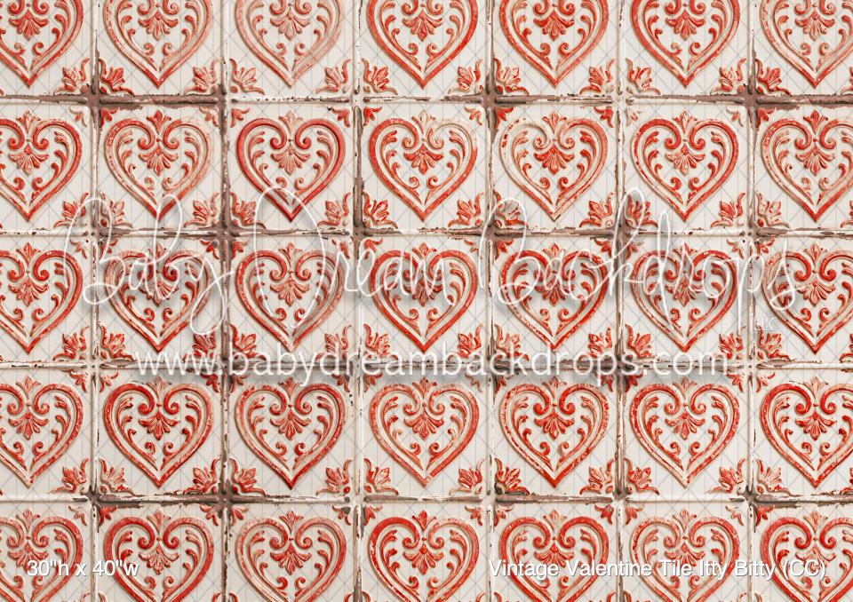Vintage Valentine Tile Itty Bitty (CC)