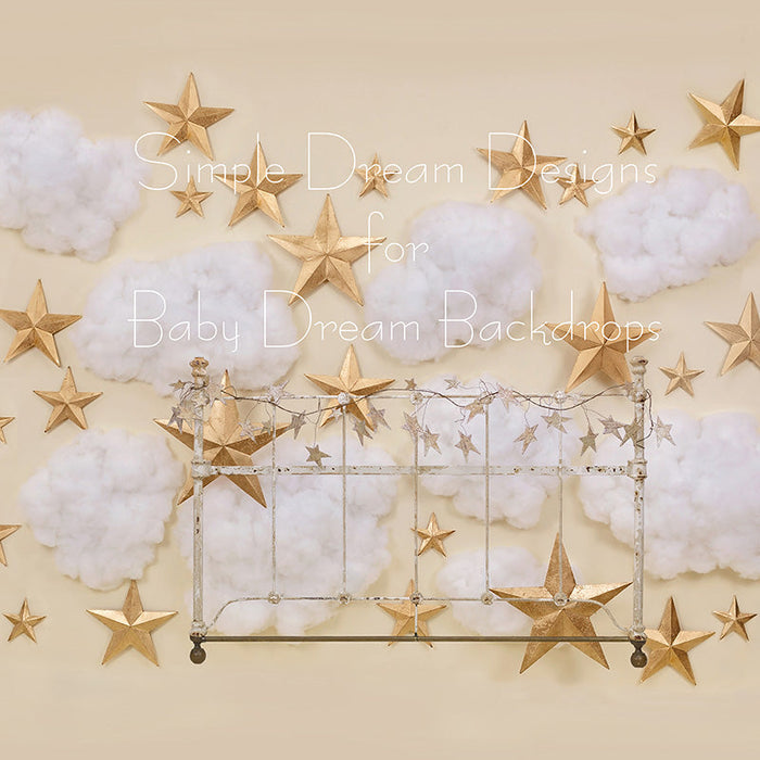 Clouds And Stars Headboard