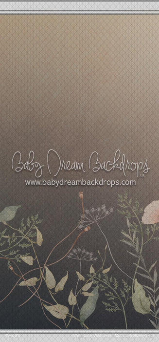 Watercolor Wildflowers Mural Left Skinny (HL)