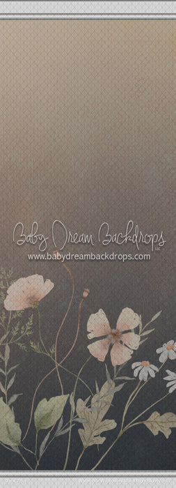 Watercolor Wildflowers Mural Right Skinny (HL)