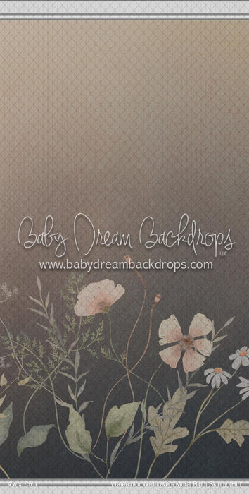 Watercolor Wildflowers Mural Right Skinny (HL)