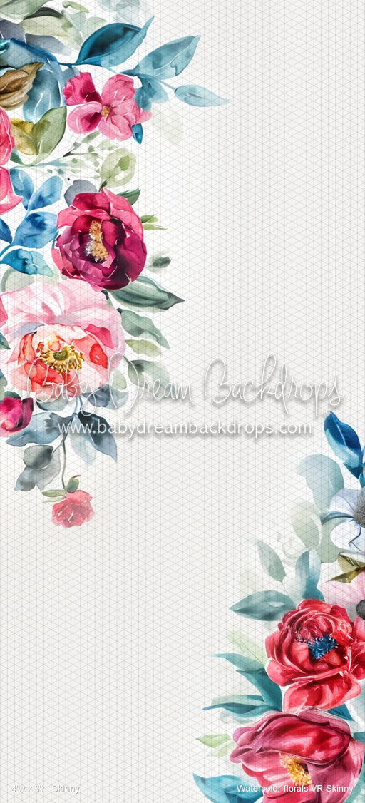 Watercolor florals Skinny (VR)