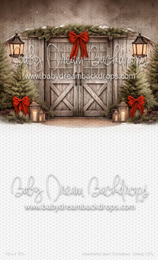 Weathered Barn Christmas  Sweep (VR)