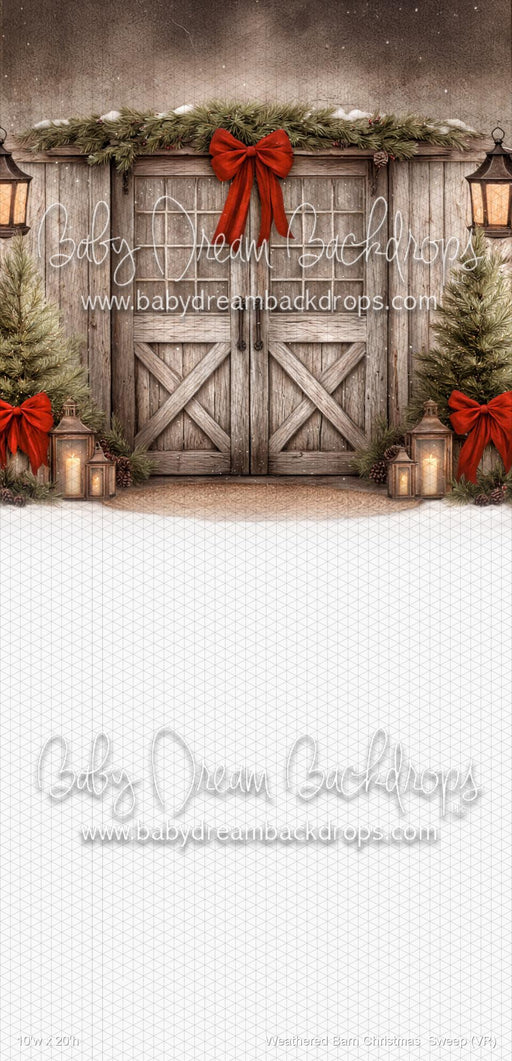Weathered Barn Christmas  Sweep (VR)