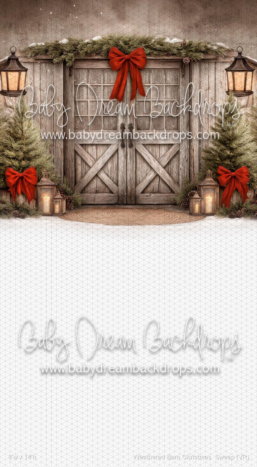 Weathered Barn Christmas  Sweep (VR)