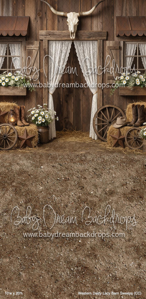 Western Daisy Lacy Barn Sweeps (CC)