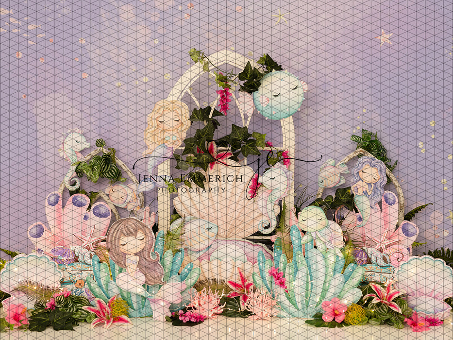 Whimsical Mermaids Window Arch (JE)