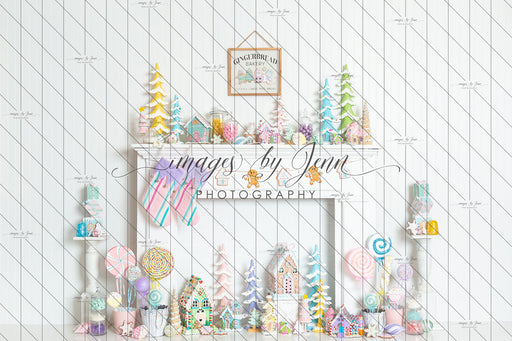 White Candy Cottage Fireplace (JG)