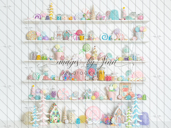 White Candy Cottage Shelves (JG)