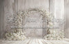 White Floral Dsitressed Arch (WM)