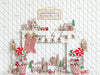 White Gingerbread Cottage Fireplace (JG)