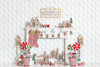 White Gingerbread Cottage Fireplace (JG)