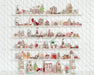 White Gingerbread Cottage Shelves (JG)