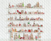 White Gingerbread Cottage Shelves (JG)