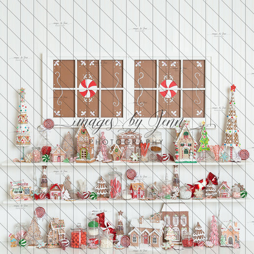 White Gingerbread Cottage Window (JG)