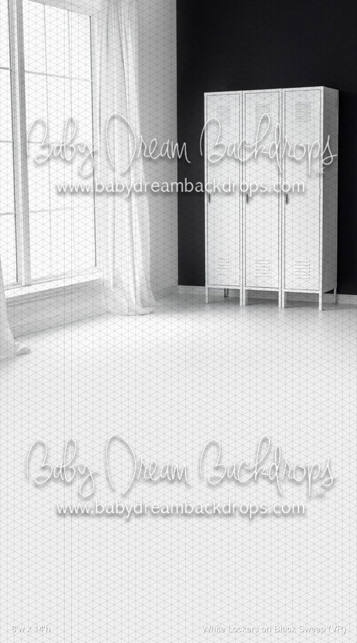 White Lockers on Black Sweep (VR)