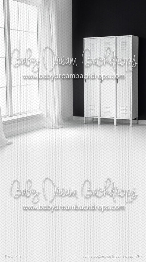 White Lockers on Black Sweep (VR)