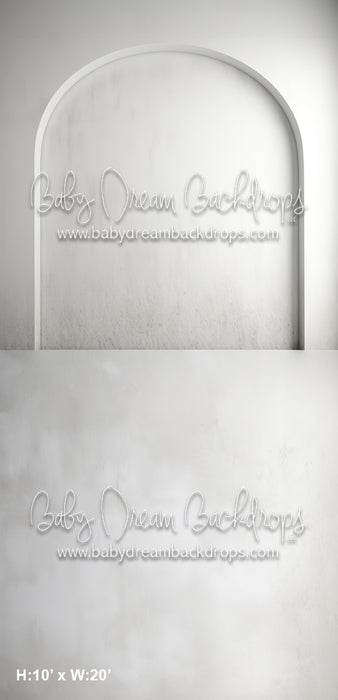 White Textured Wall 4 Flipped, Dusty Texture Sweep (MD)