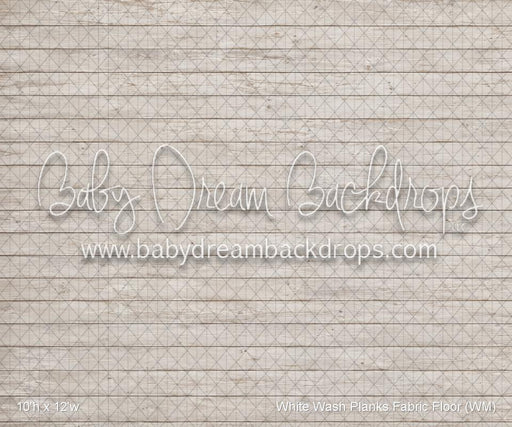 White Wash Planks Fabric Floor (WM)
