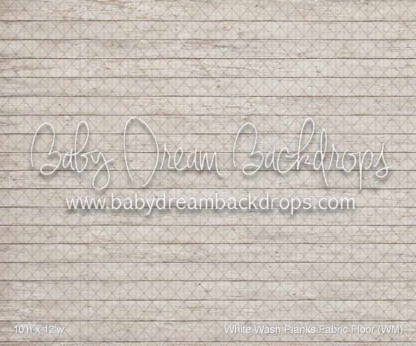 White Wash Planks Fabric Floor (WM)