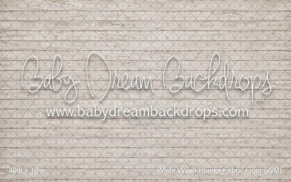 White Wash Planks Fabric Floor (WM)