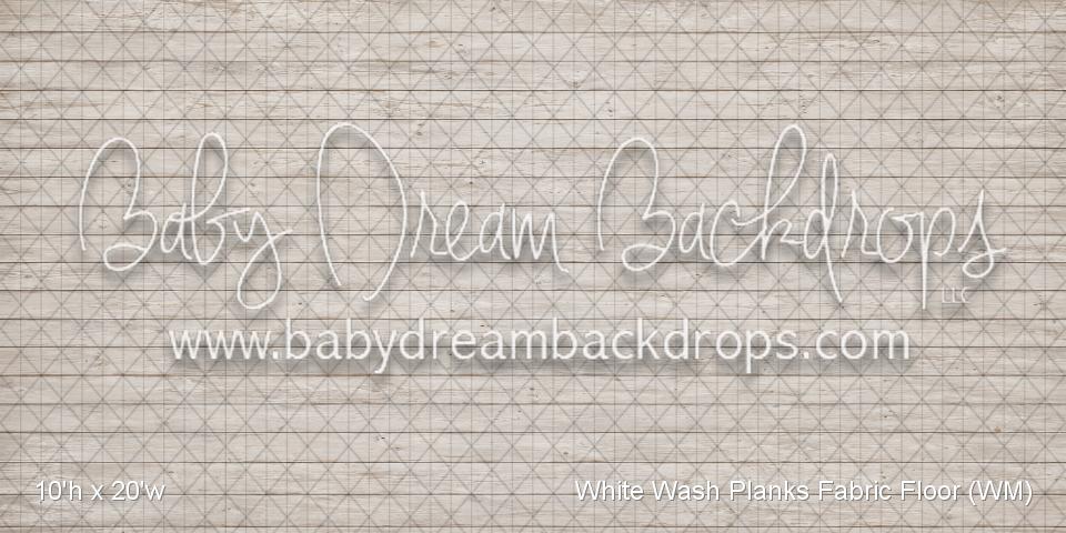 White Wash Planks Fabric Floor (WM)