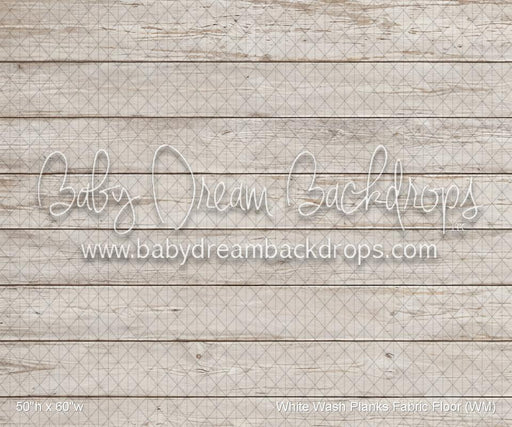 White Wash Planks Fabric Floor (WM)