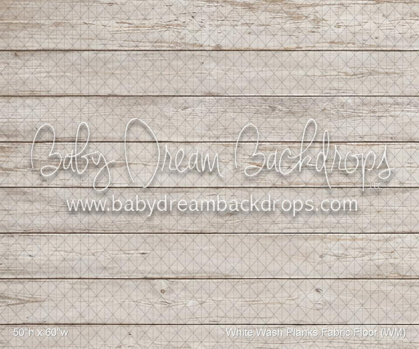 White Wash Planks Fabric Floor (WM)