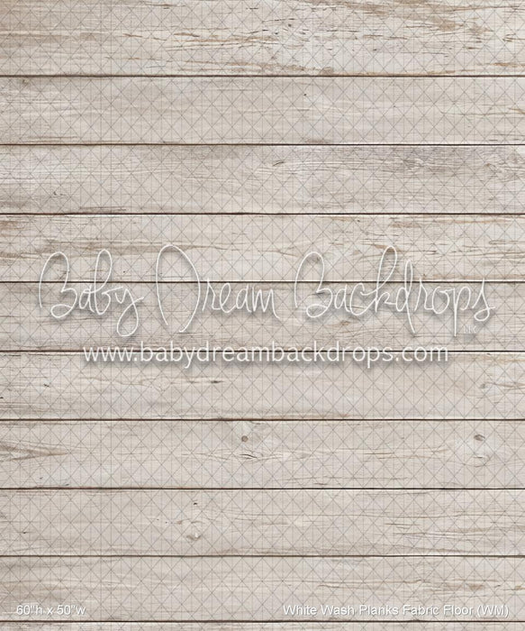 White Wash Planks Fabric Floor (WM)